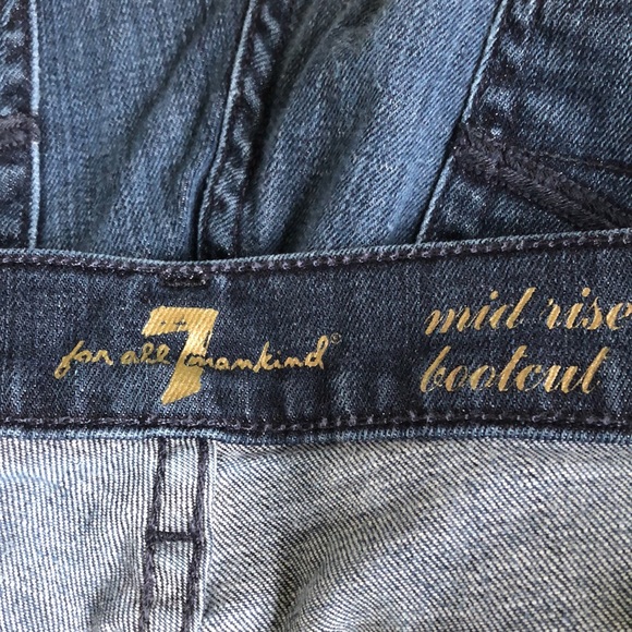 7 For All Mankind Mid Rise Bootcut Jean 29 - Picture 7 of 13